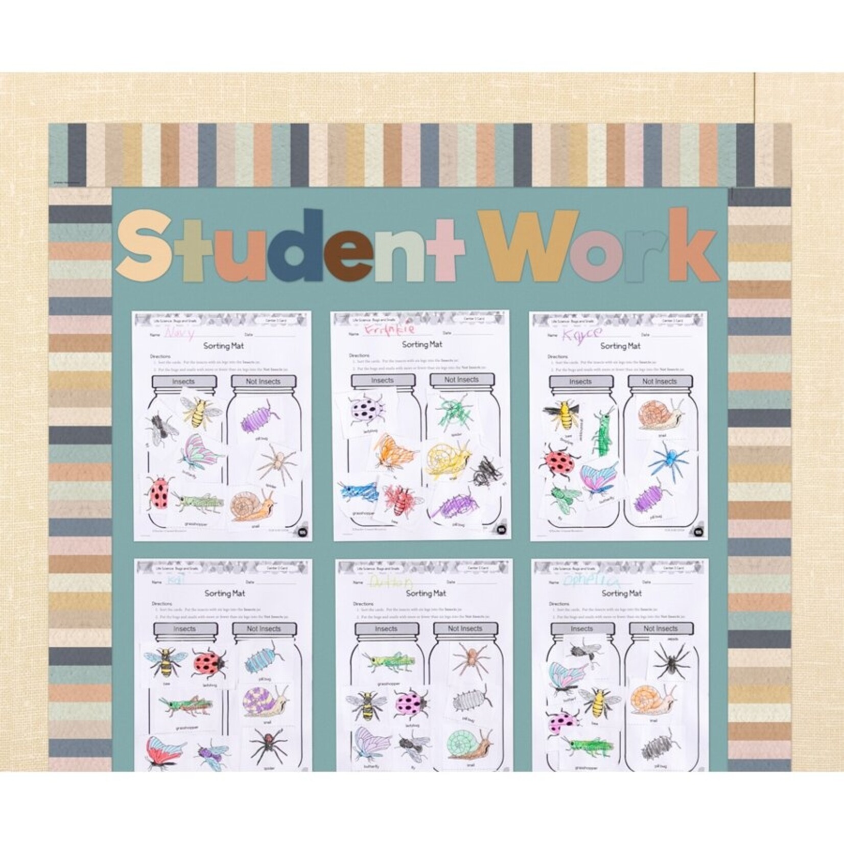 TEACHER CREATED RESOURCES Calming Colors 4" Everyday Letters Combo Pack