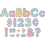 TEACHER CREATED RESOURCES Colorful Composition 4" Everyday Letters Combo Pack