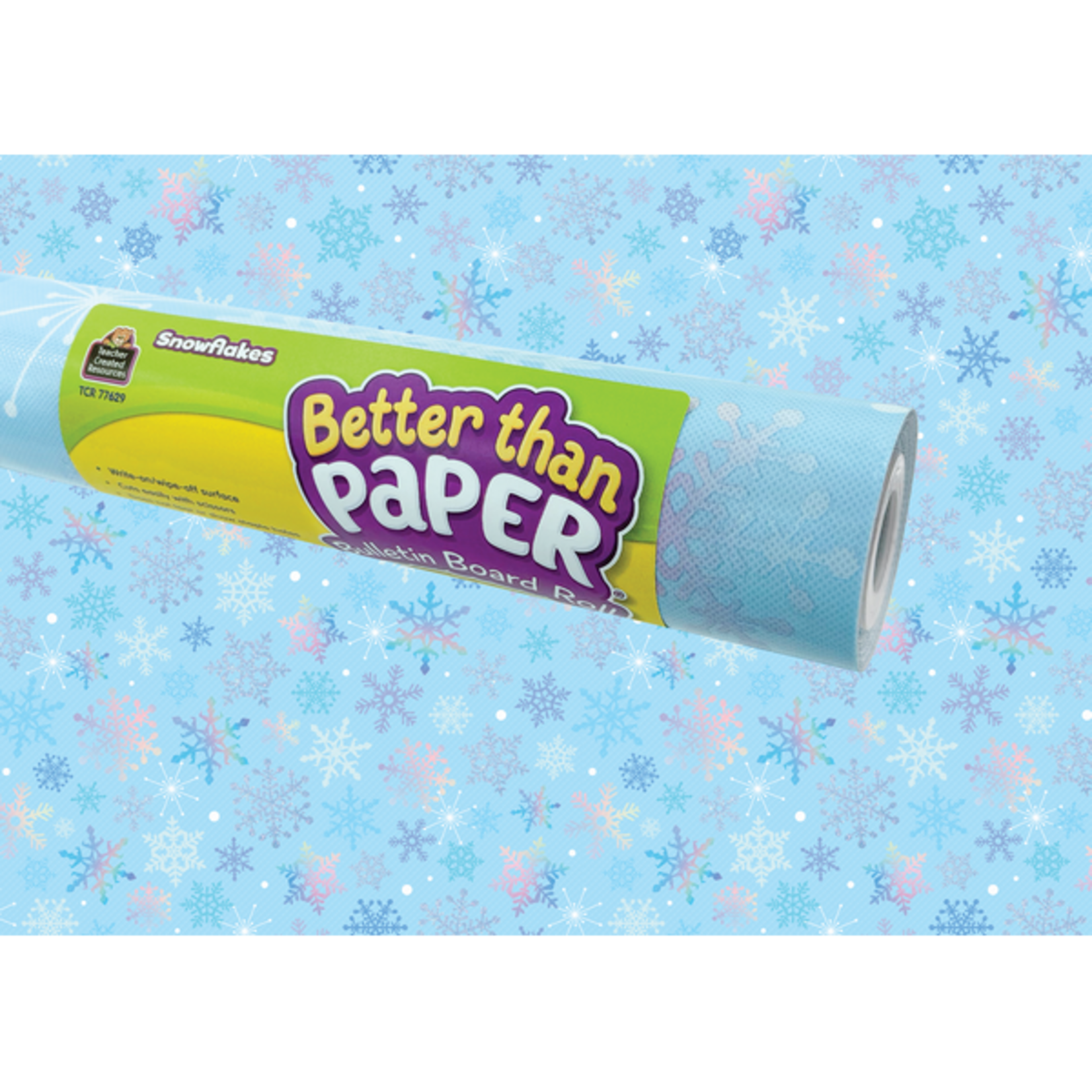 TEACHER CREATED RESOURCES Snowflakes Better Than Paper Bulletin Board Roll