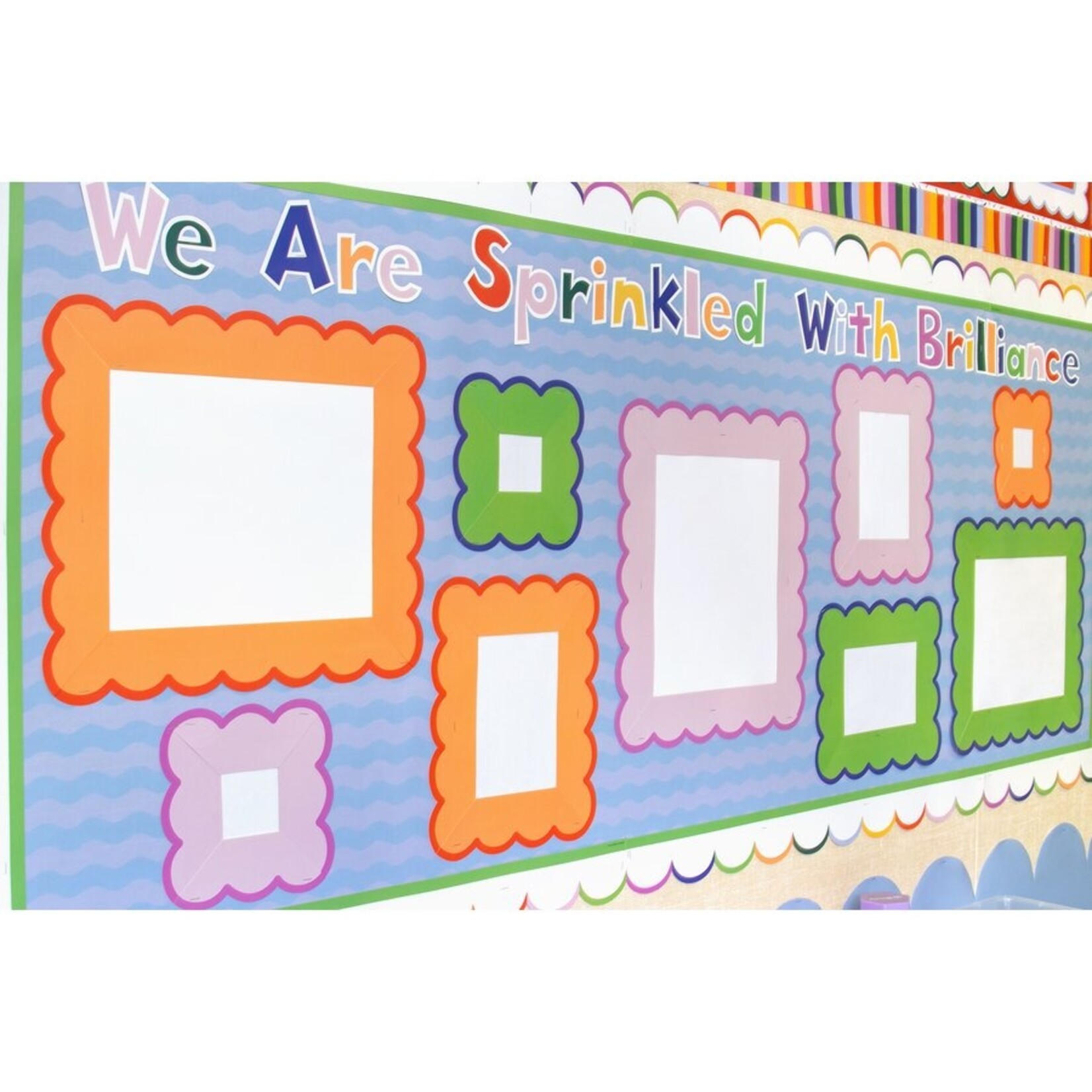 TEACHER CREATED RESOURCES Blue Scallops Better Than Paper Bulletin Board Roll