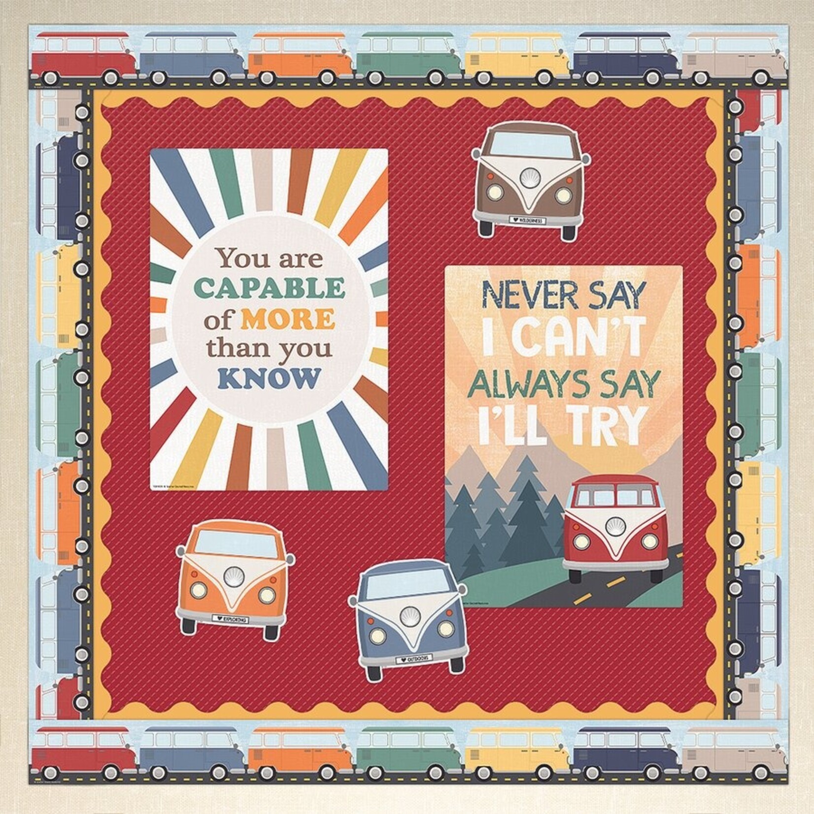 TEACHER CREATED RESOURCES Cranberry Red Better Than Paper Bulletin Board Roll