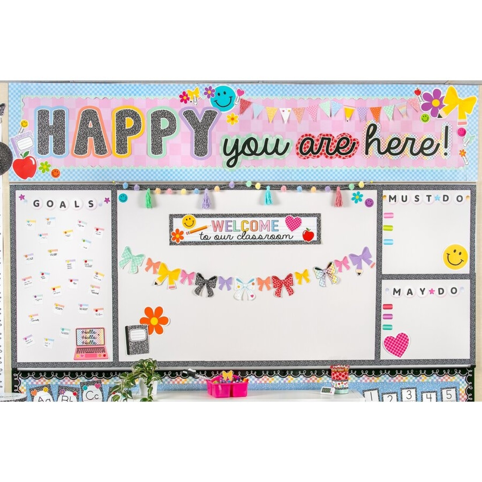 TEACHER CREATED RESOURCES Pink Checkers Better Than Paper Bulletin Board Roll
