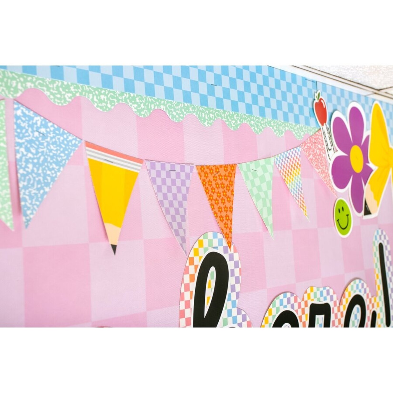 TEACHER CREATED RESOURCES Pink Checkers Better Than Paper Bulletin Board Roll