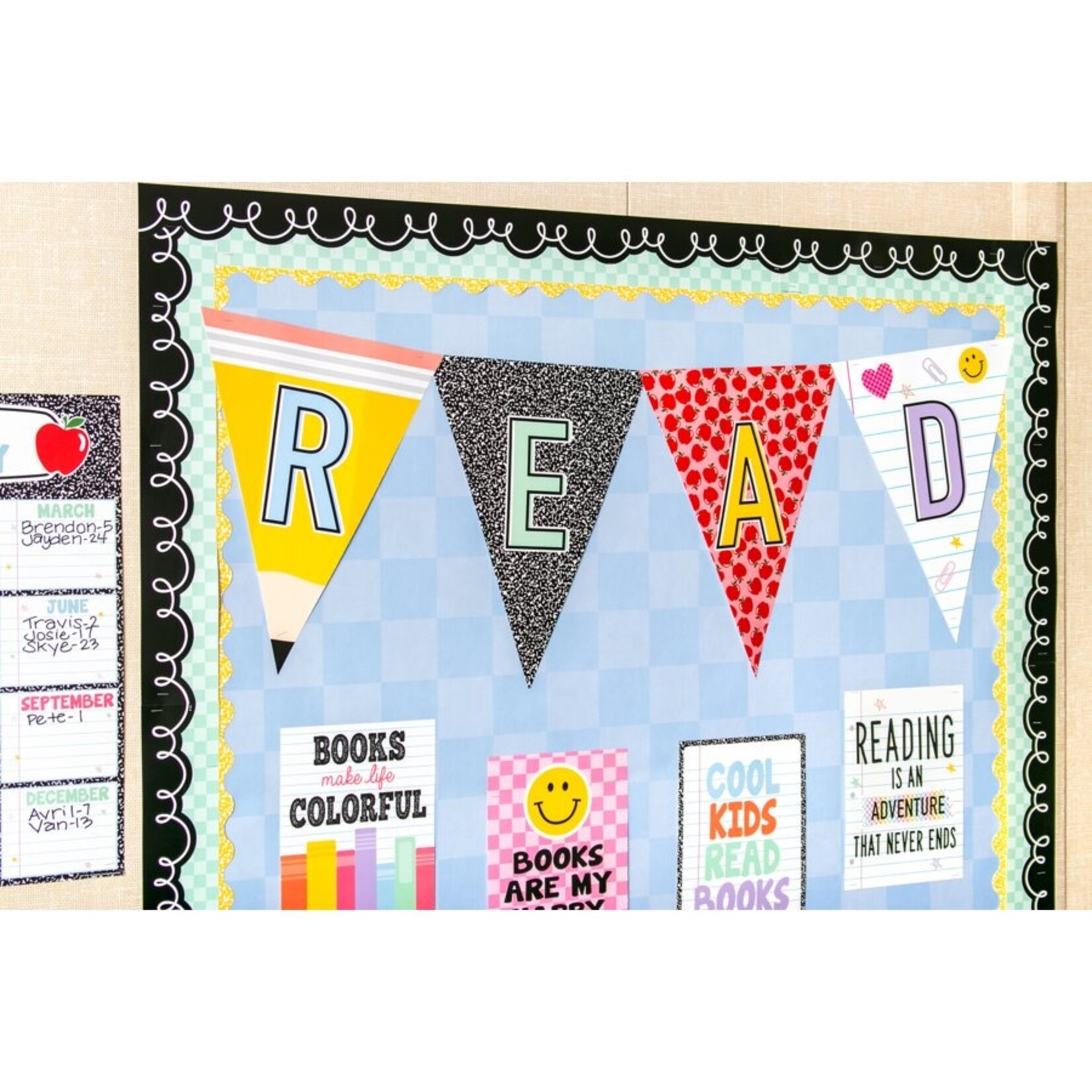 TEACHER CREATED RESOURCES Blue Checkers Better Than Paper Bulletin Board Roll