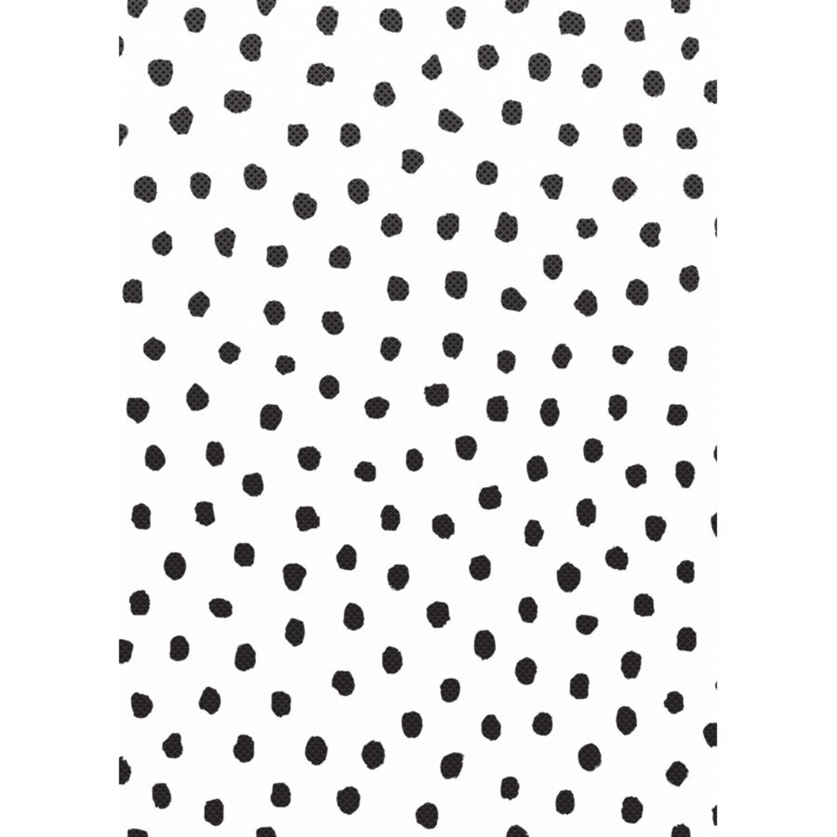 TEACHER CREATED RESOURCES Black Painted Dots on White Better Than Paper Bulletin Board Roll