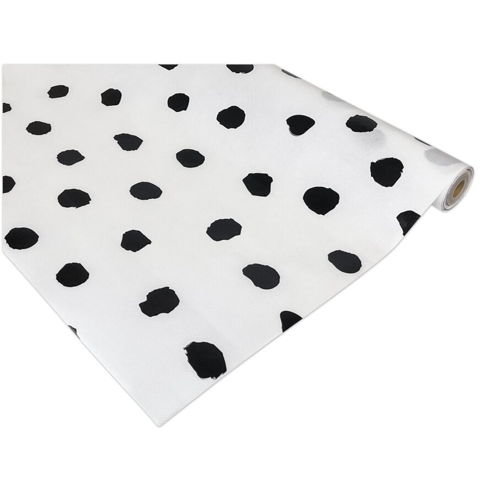 TEACHER CREATED RESOURCES Black Painted Dots on White Better Than Paper Bulletin Board Roll