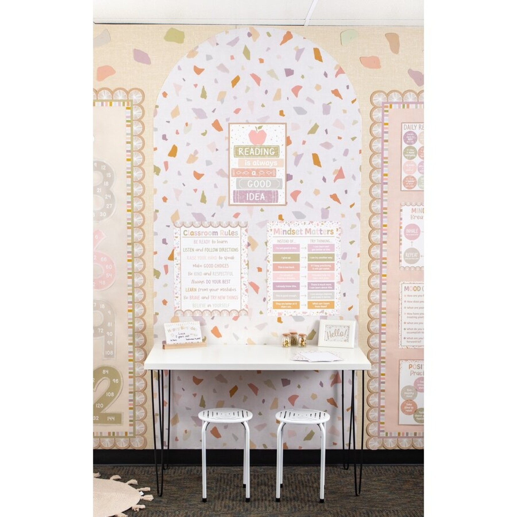 TEACHER CREATED RESOURCES Terrazzo Tones Better Than Paper Bulletin Board Roll