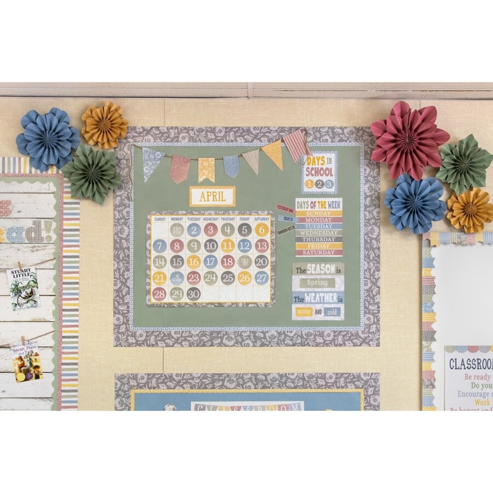 TEACHER CREATED RESOURCES Sage Green Better Than Paper Bulletin Board Roll