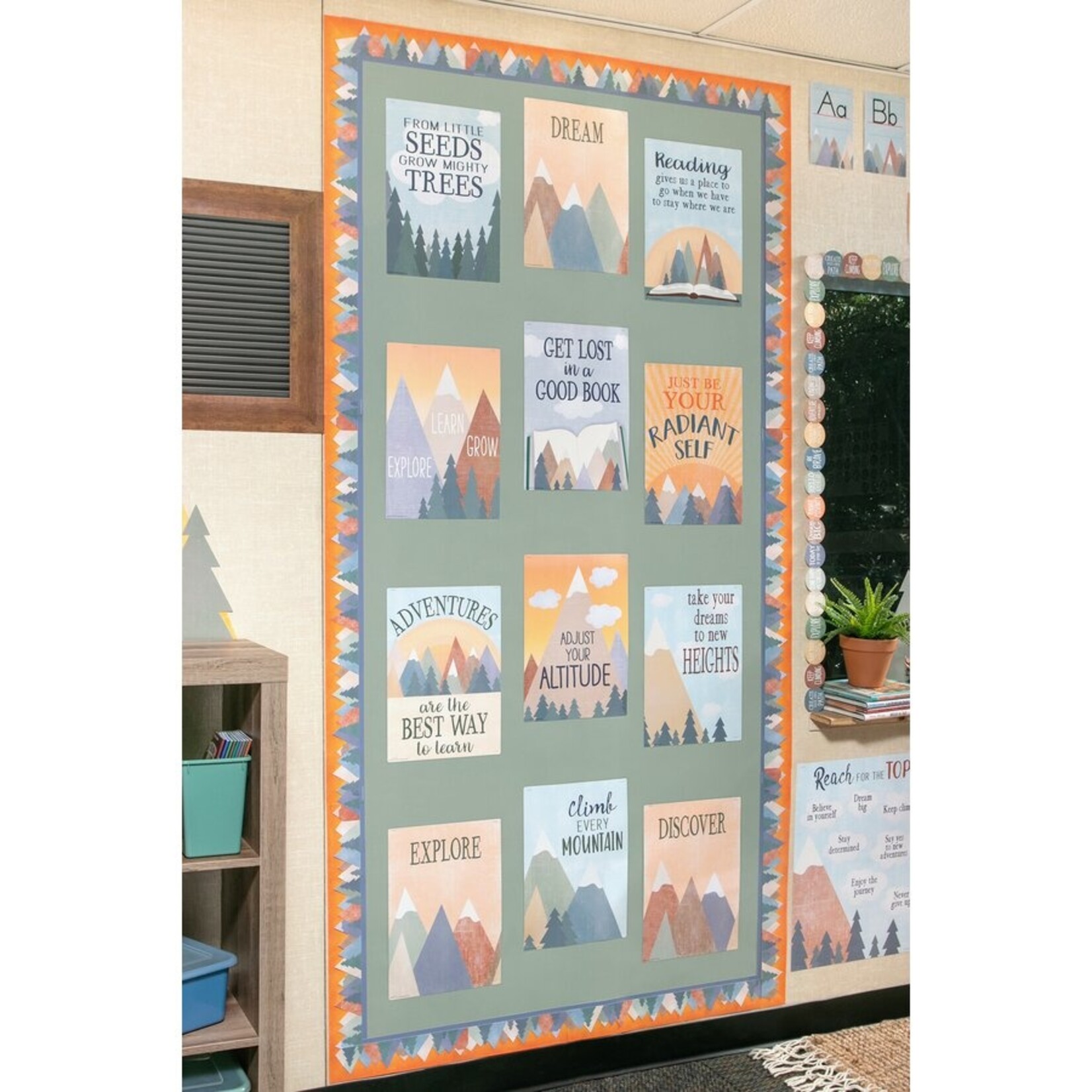 TEACHER CREATED RESOURCES Sage Green Better Than Paper Bulletin Board Roll