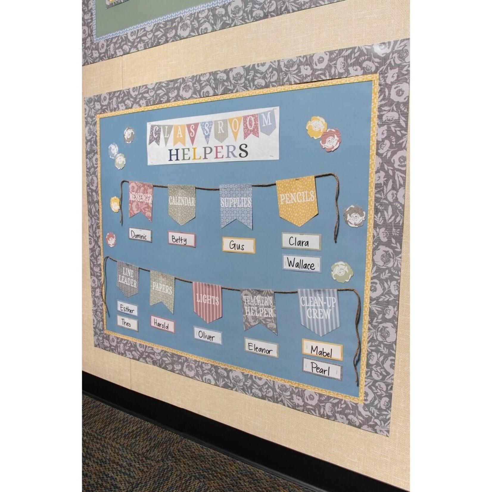TEACHER CREATED RESOURCES Cottage Blue Better Than Paper Bulletin Board Roll