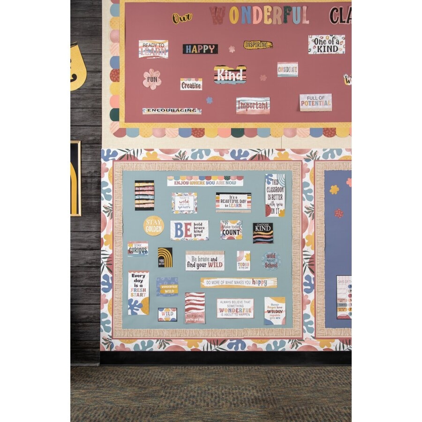 TEACHER CREATED RESOURCES Stone Blue Better Than Paper Bulletin Board Roll