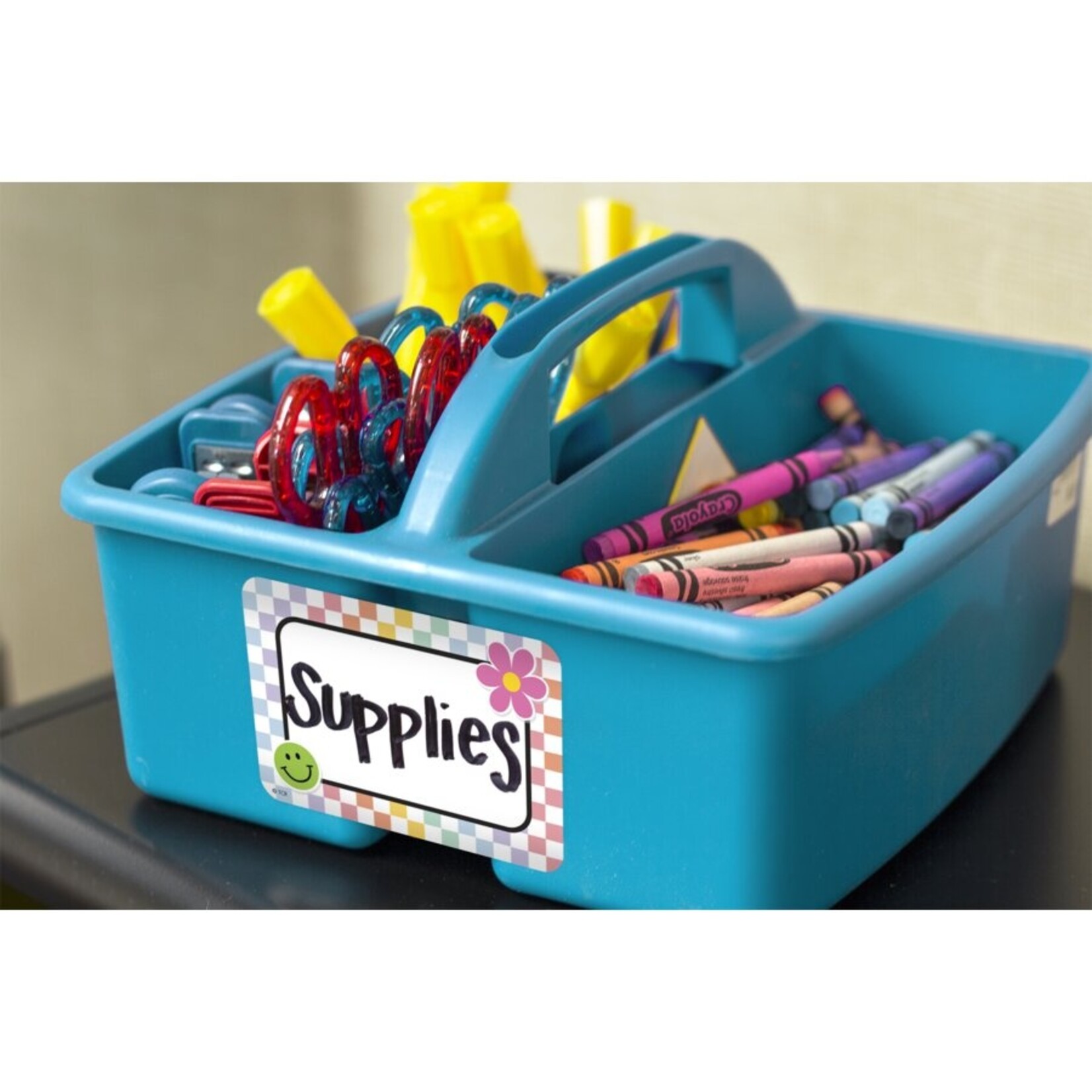 TEACHER CREATED RESOURCES Cool for School Checkers Name Tags/Labels - Multi-Pack