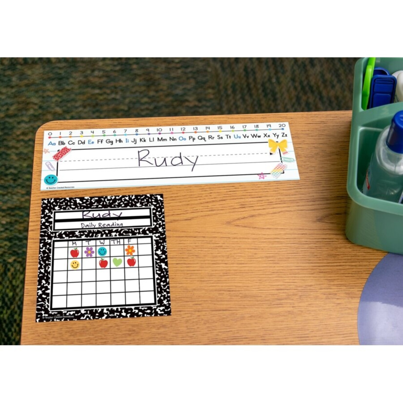 TEACHER CREATED RESOURCES Cool for School Checkers Flat Name Plates