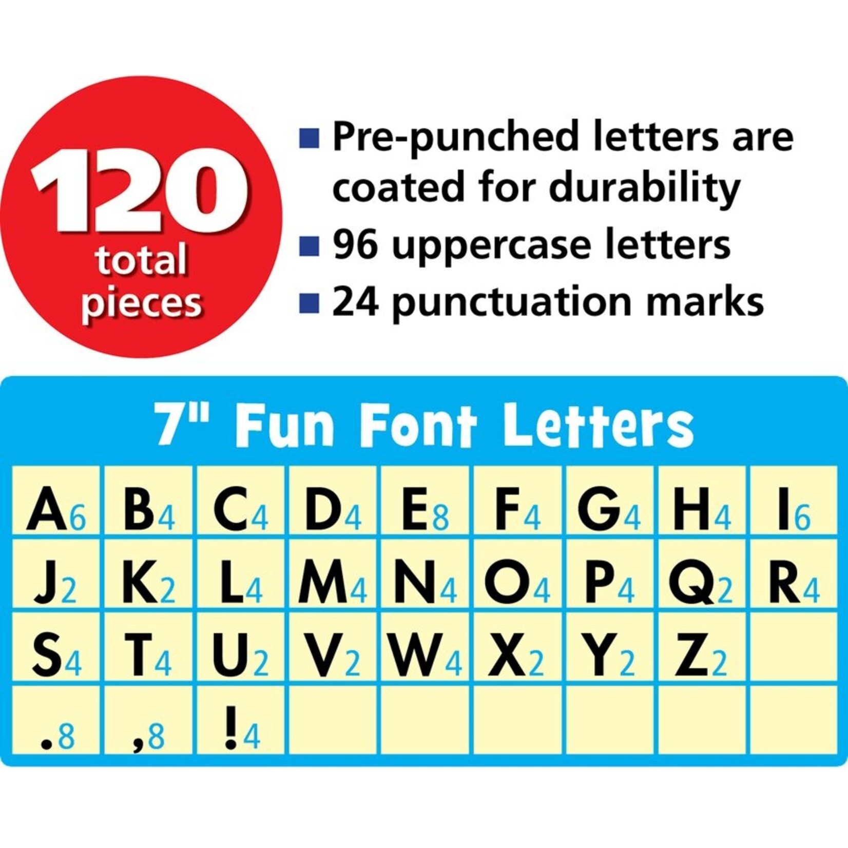 TEACHER CREATED RESOURCES Cool for School 7" Fun Font Letters