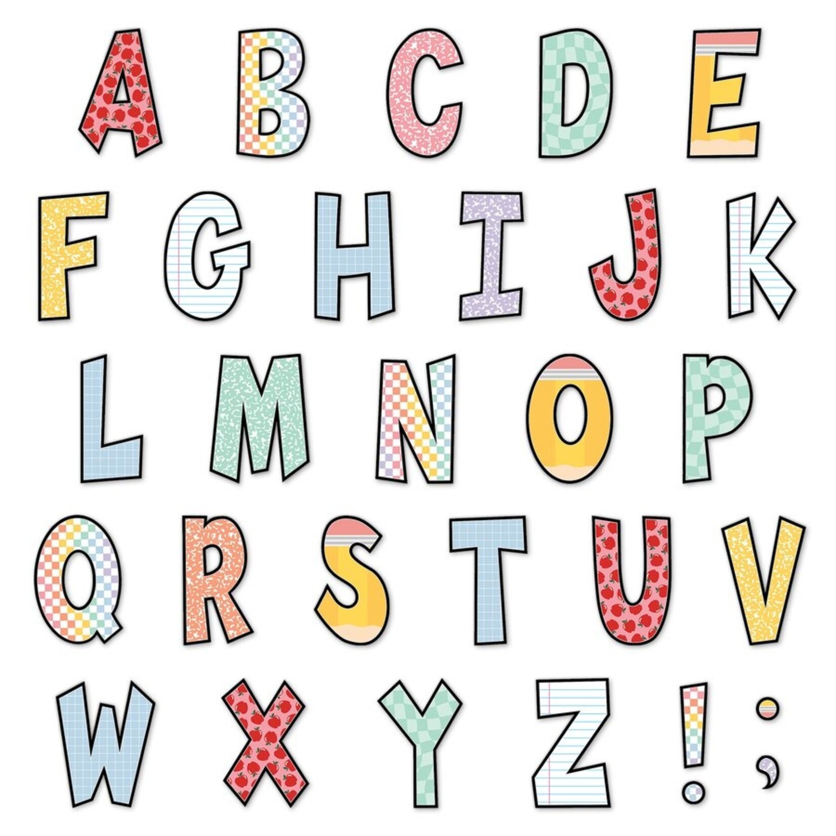 TEACHER CREATED RESOURCES Cool for School 7" Fun Font Letters