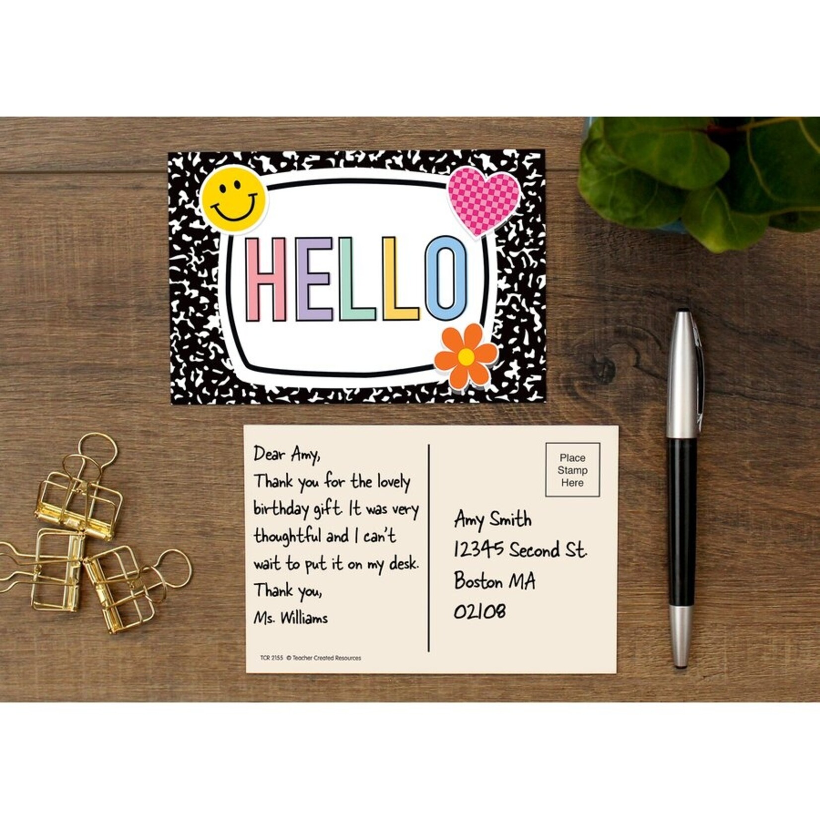TEACHER CREATED RESOURCES Cool for School Hello Postcards
