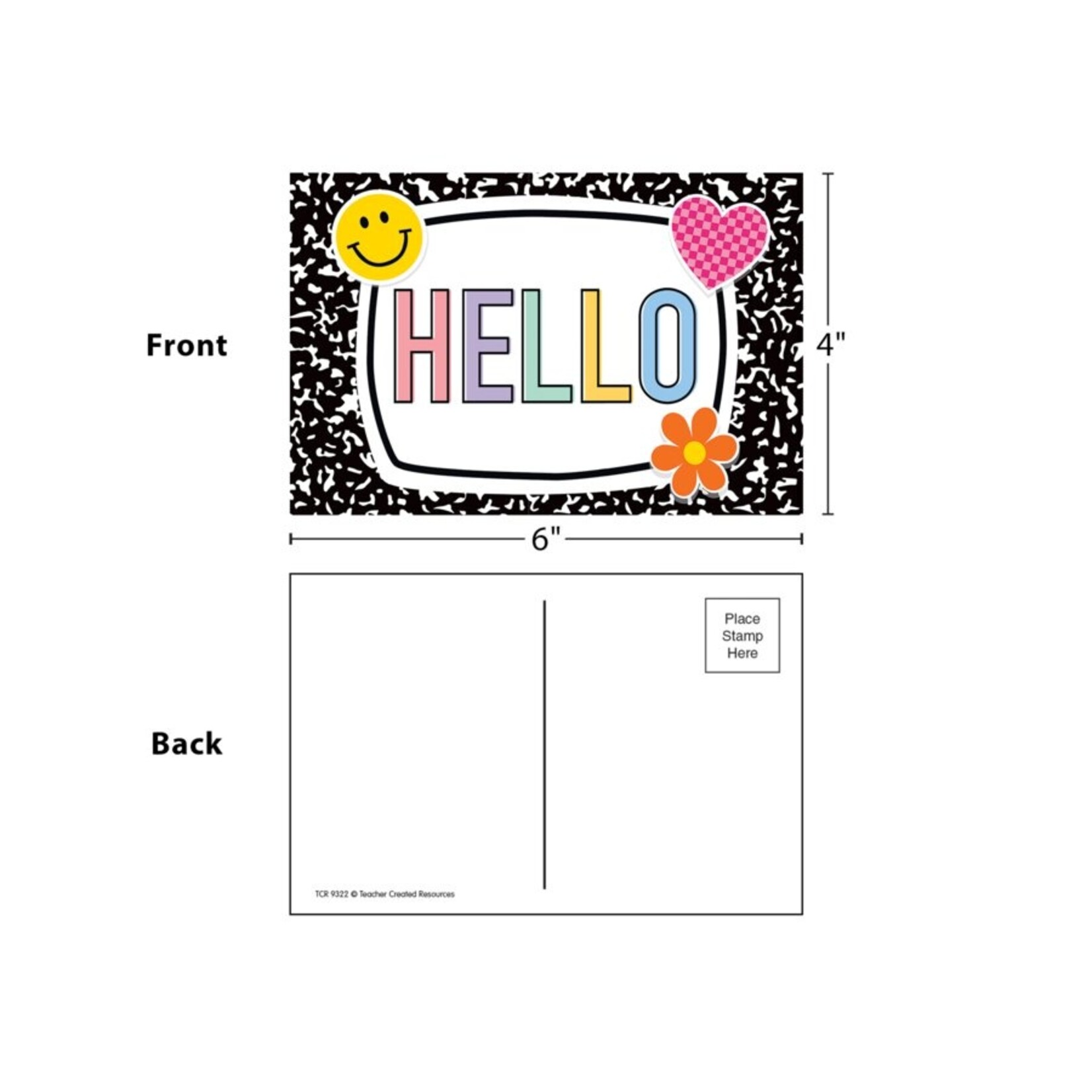 TEACHER CREATED RESOURCES Cool for School Hello Postcards