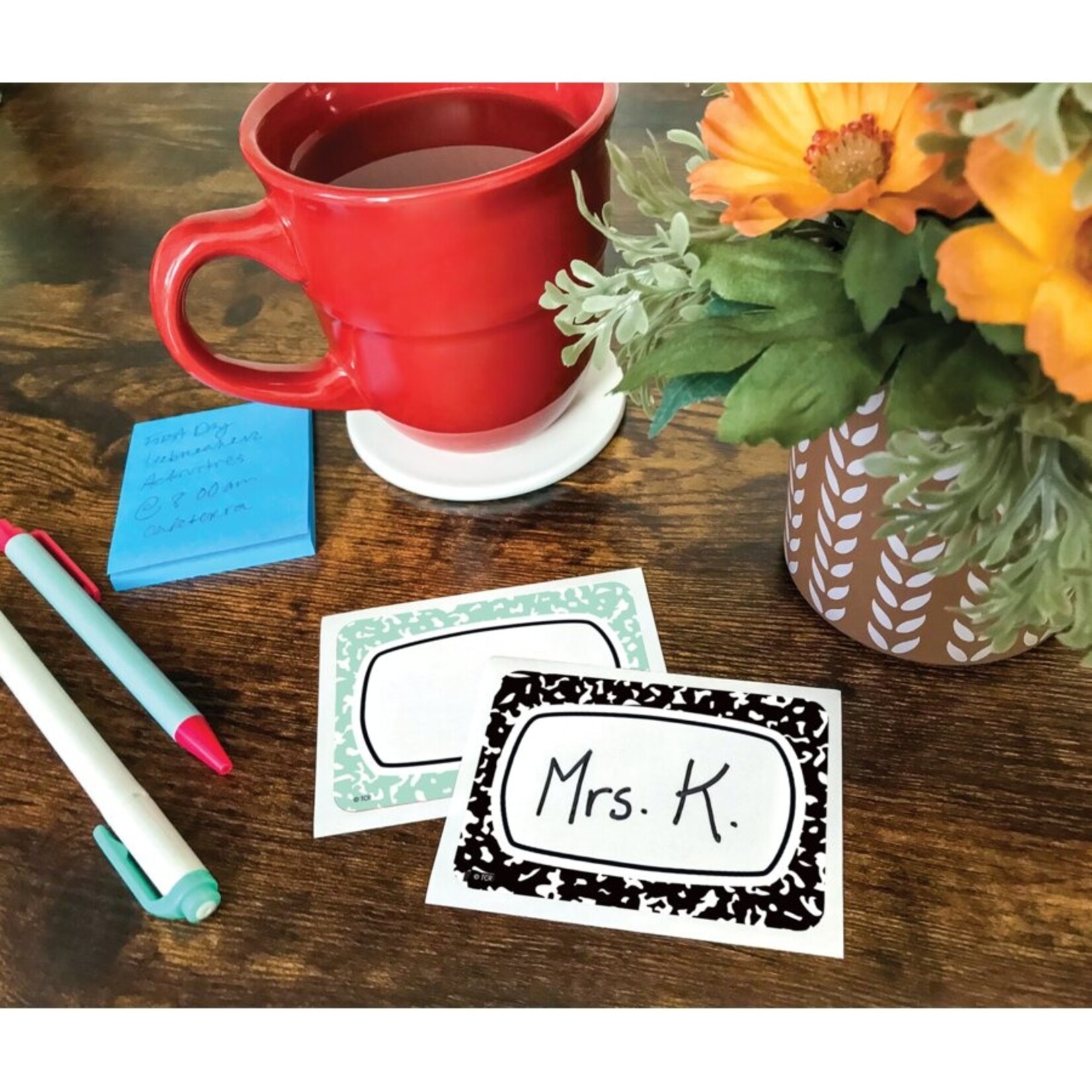 TEACHER CREATED RESOURCES Cool for School Name Tags/Labels - Multi-Pack