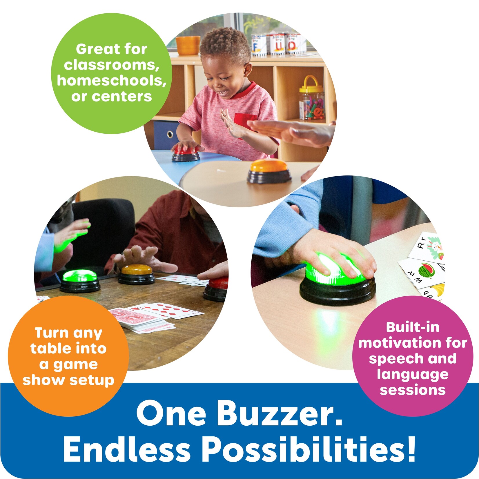 LEARNING RESOURCES INC Lights and Sounds Buzzers