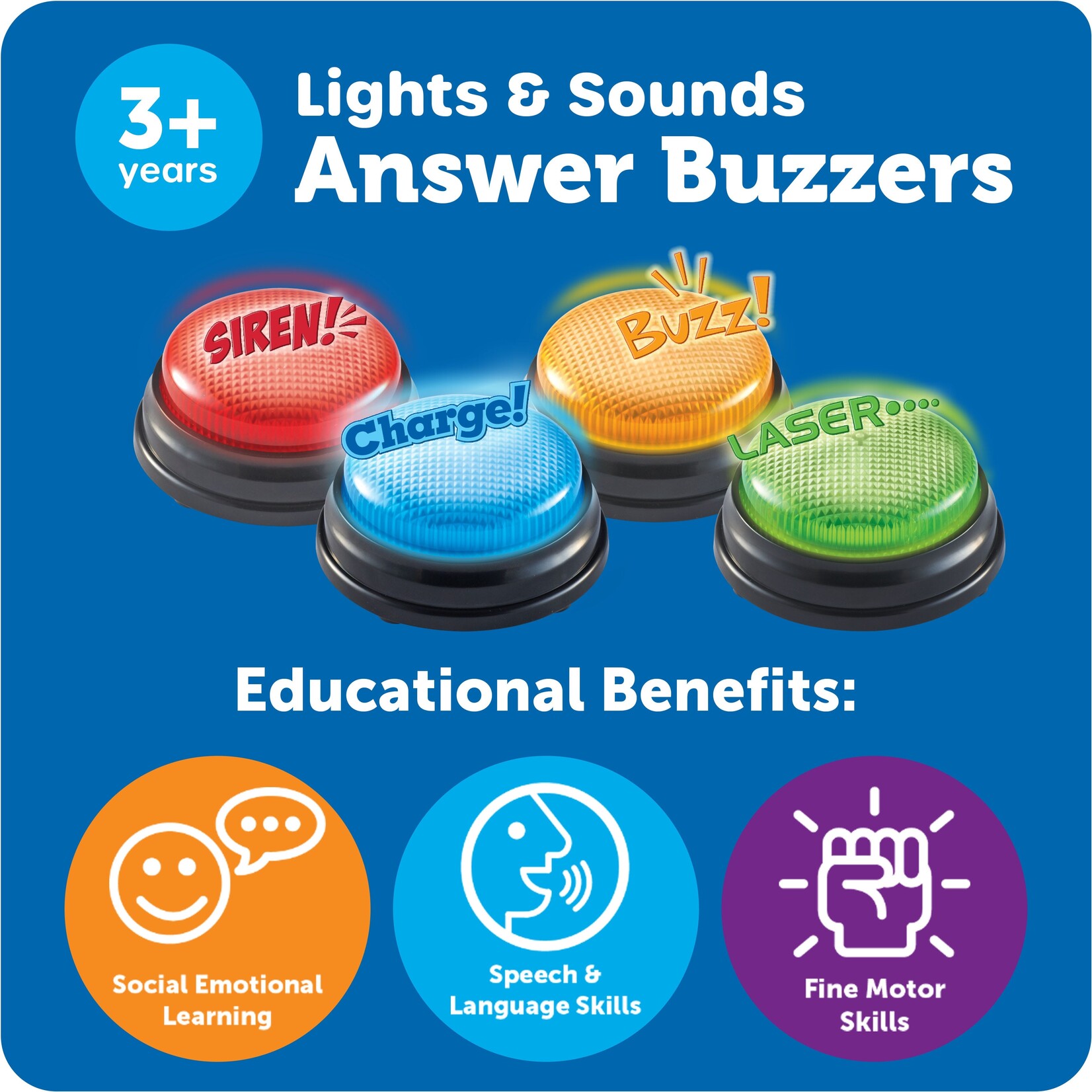 LEARNING RESOURCES INC Lights and Sounds Buzzers
