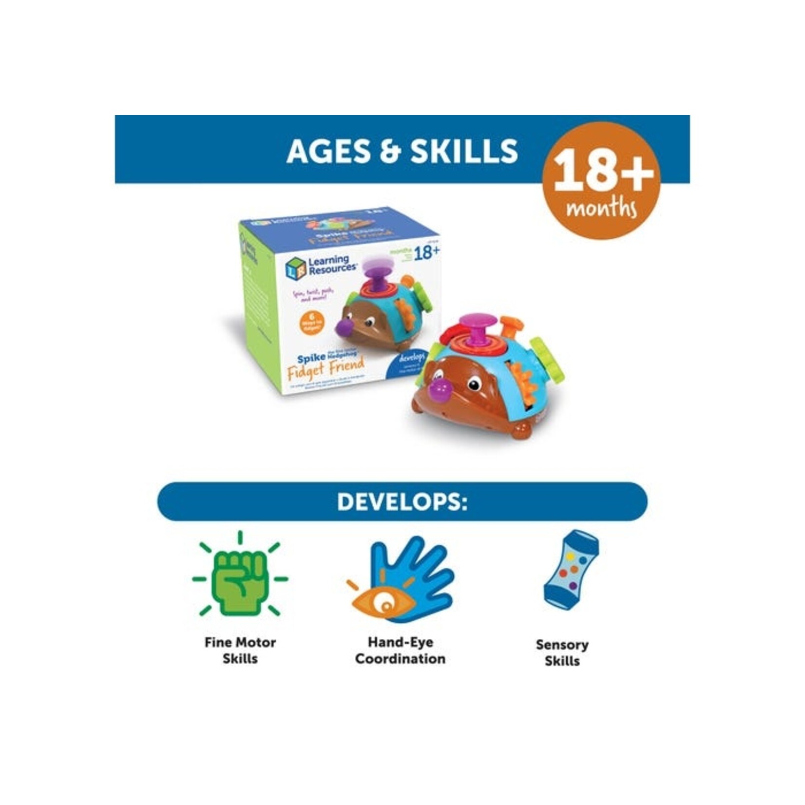 LEARNING RESOURCES INC Spike the Fine Motor Hedgehog Fidget Friend