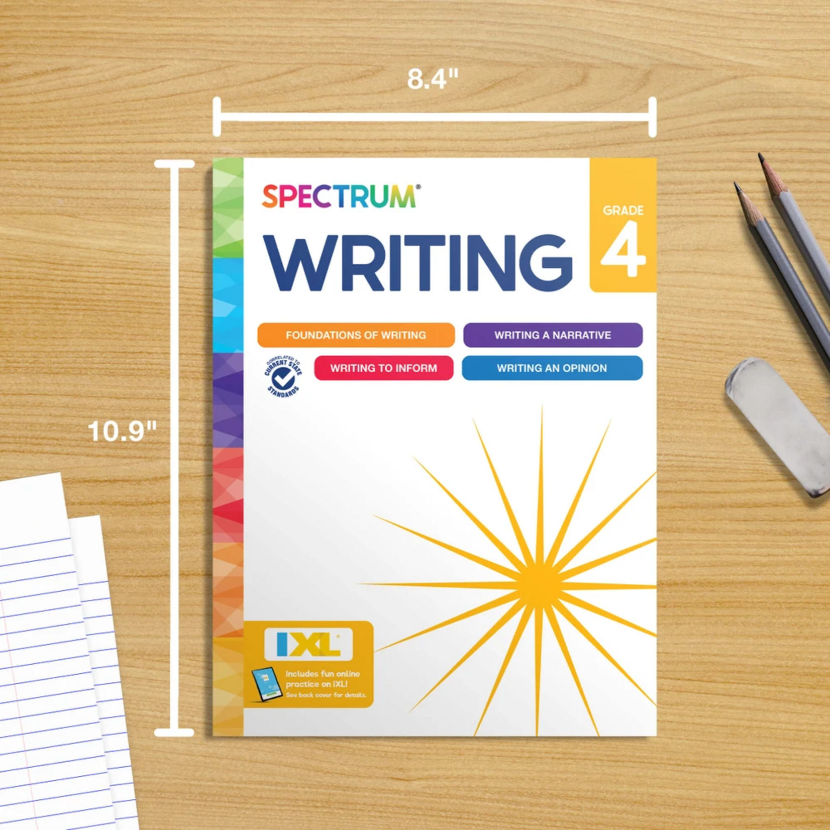 CARSON DELLOSA PUBLISHING CO Spectrum Writing Workbook Grade 4