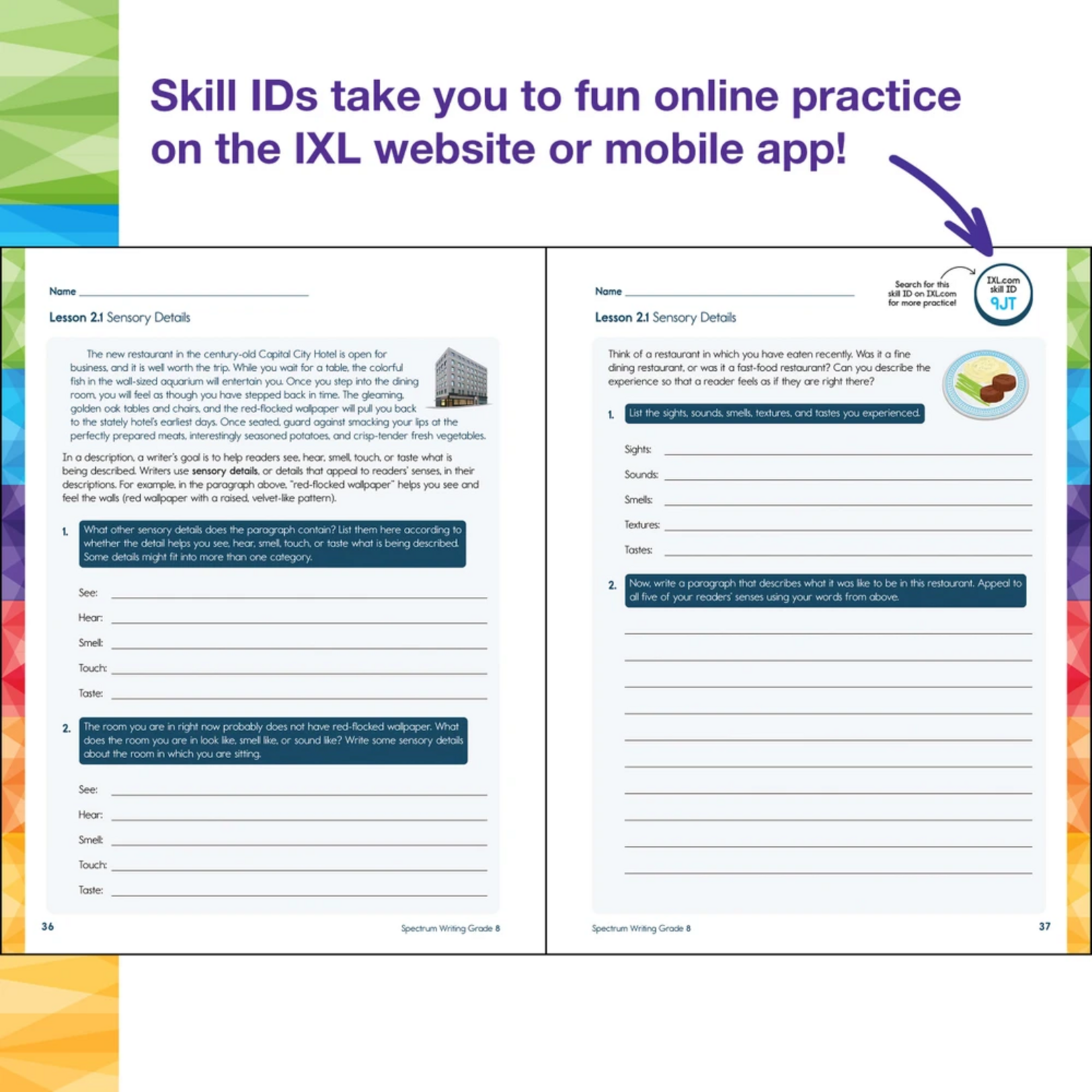 CARSON DELLOSA PUBLISHING CO Spectrum Writing Workbook Grade 8