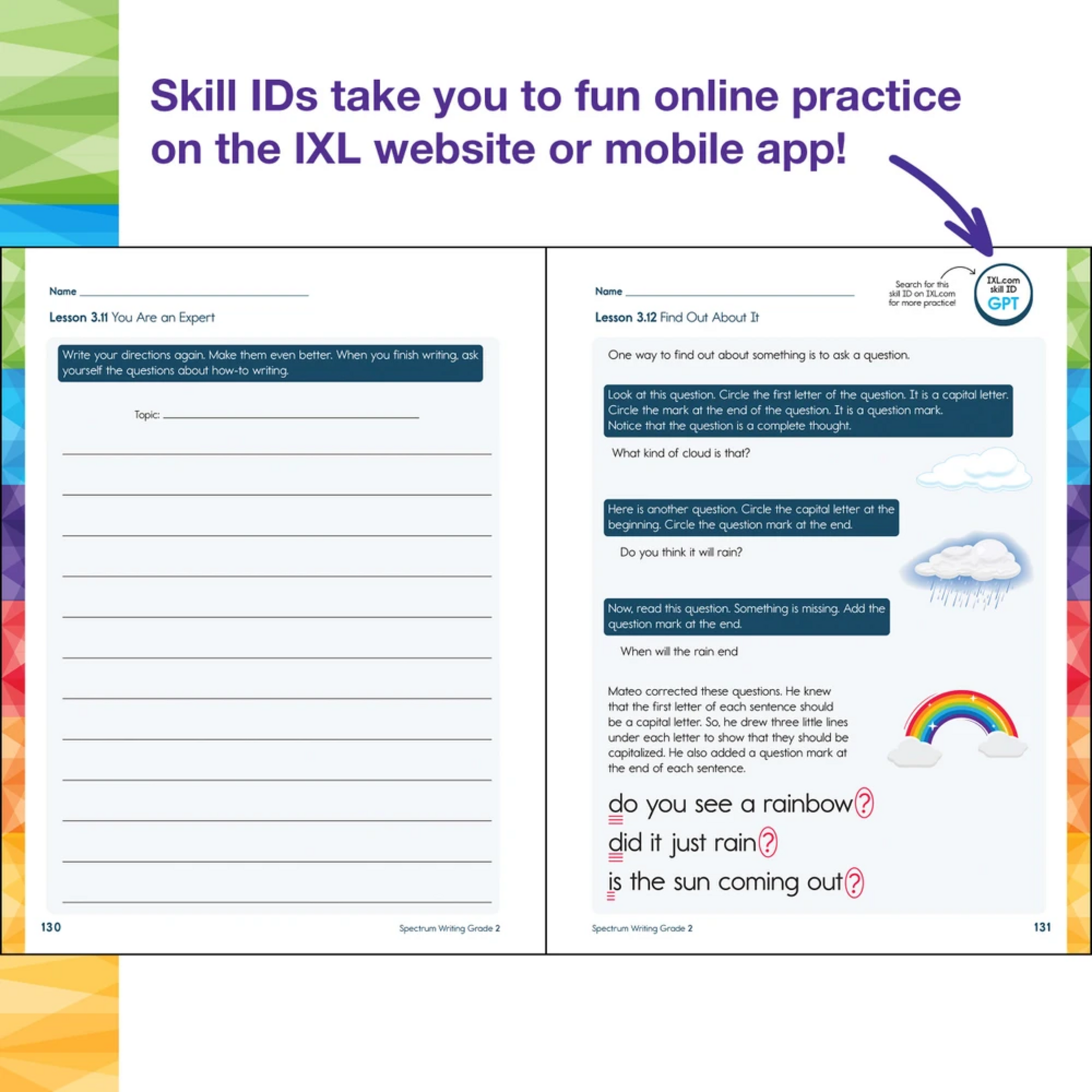CARSON DELLOSA PUBLISHING CO Spectrum Writing Workbook Grade 2
