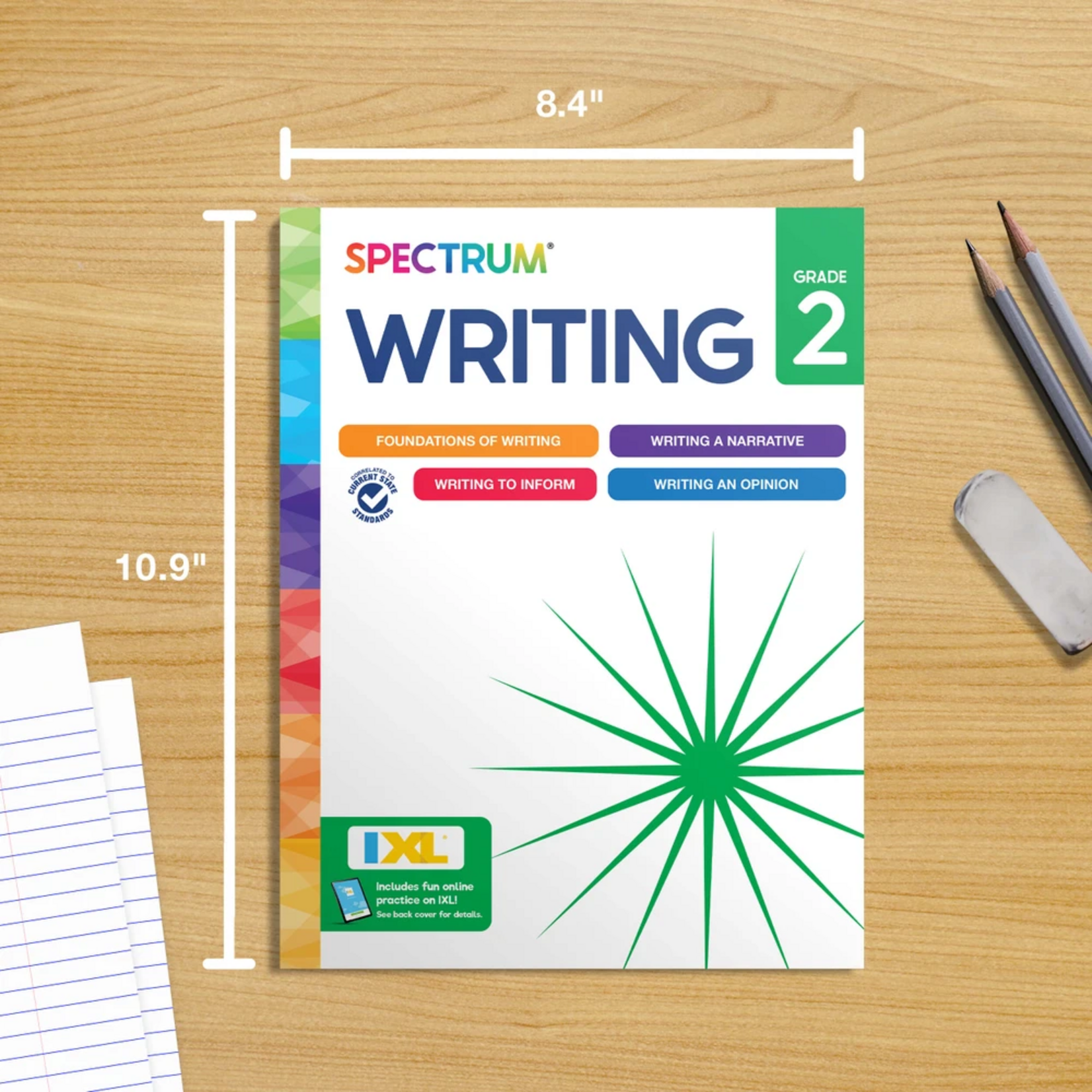 CARSON DELLOSA PUBLISHING CO Spectrum Writing Workbook Grade 2
