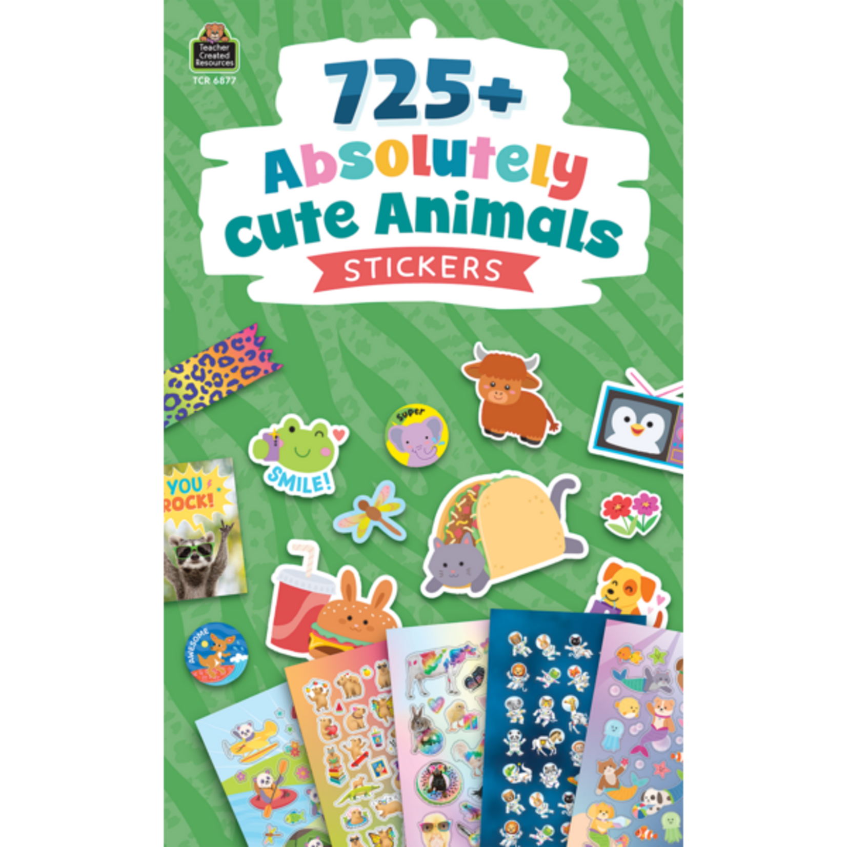 TEACHER CREATED RESOURCES Absolutely Cute Animals Sticker Pad