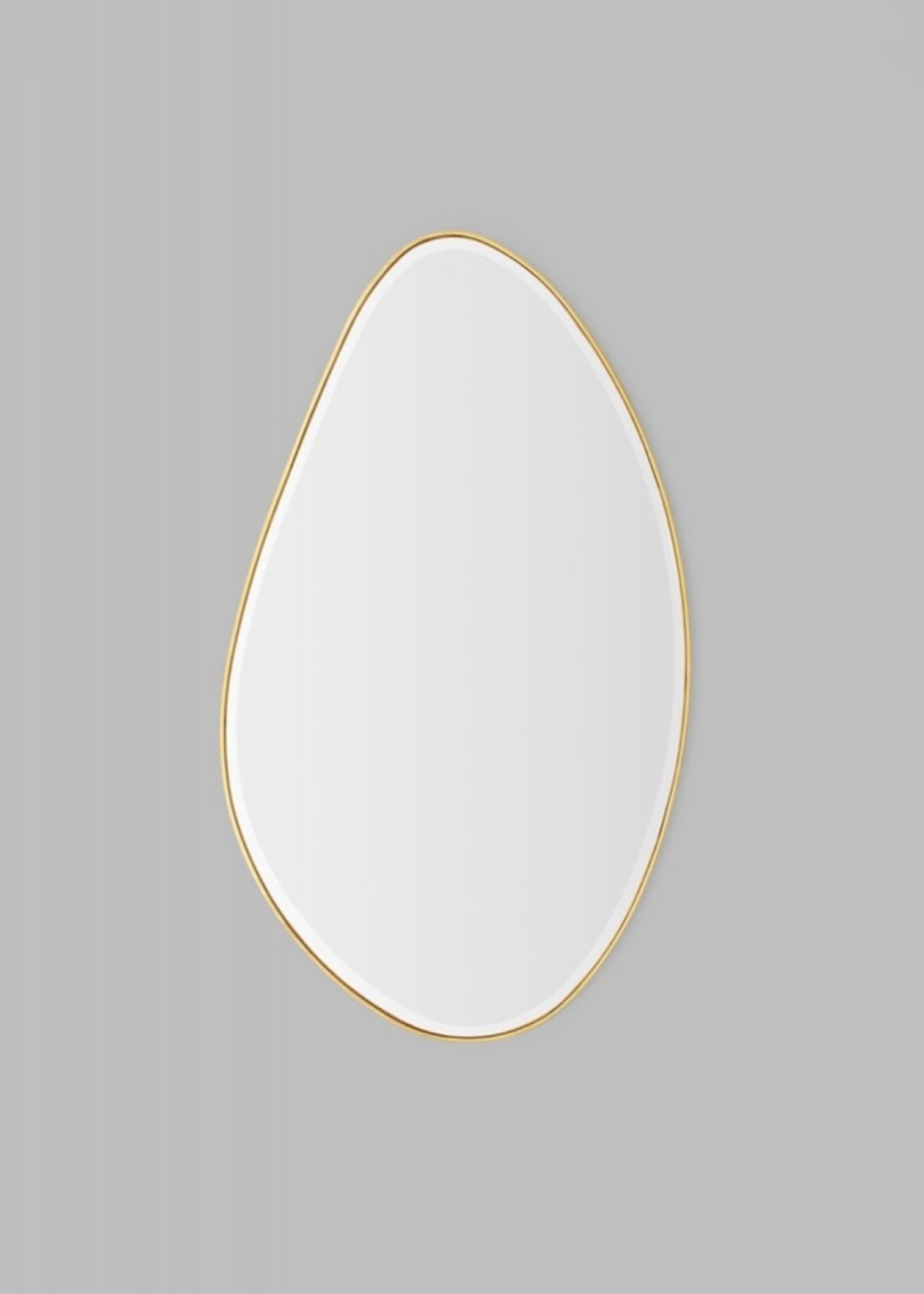 Pebble Mirror Brass 120x70cm