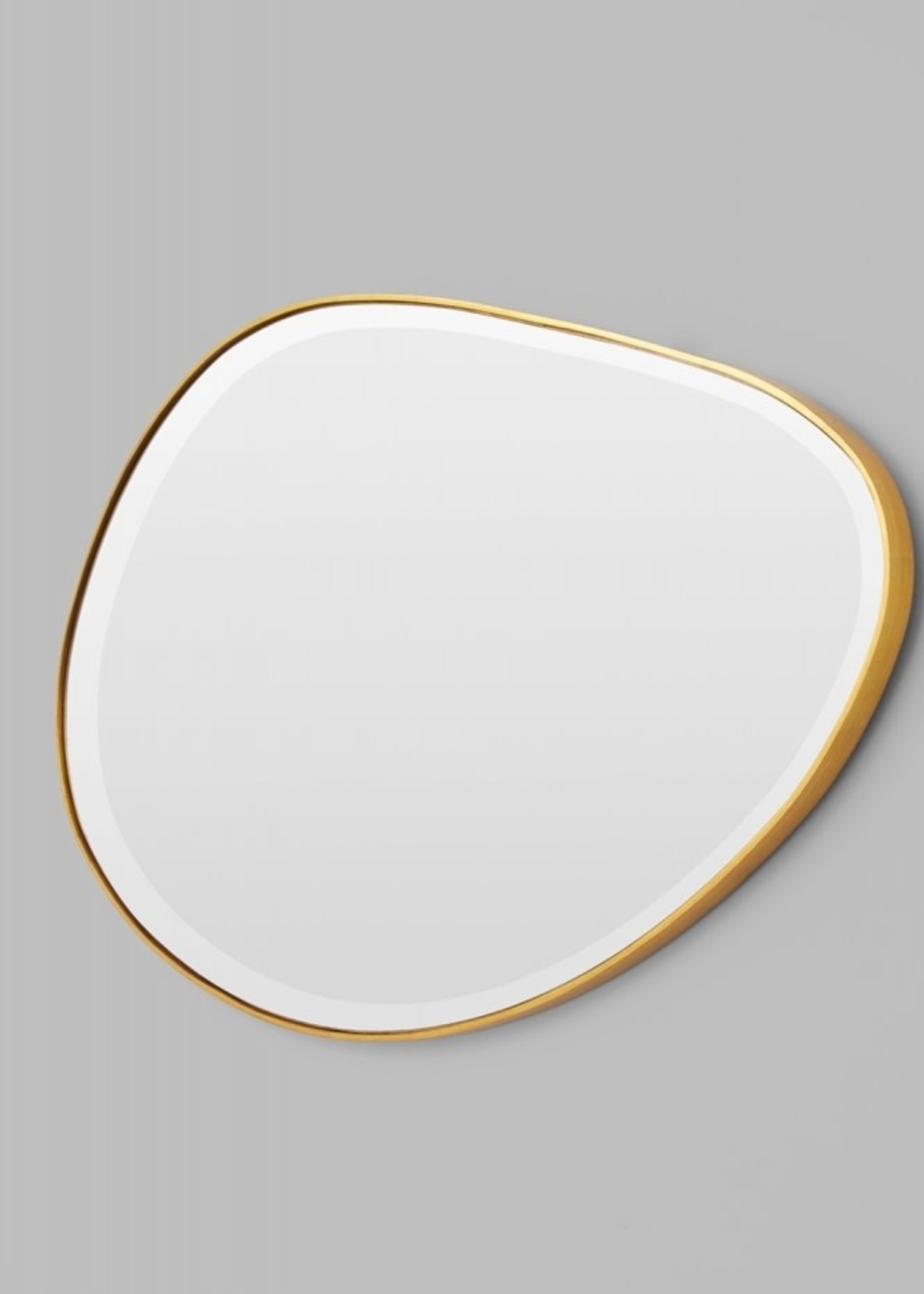 Pebble Mirror Brass 120x70cm