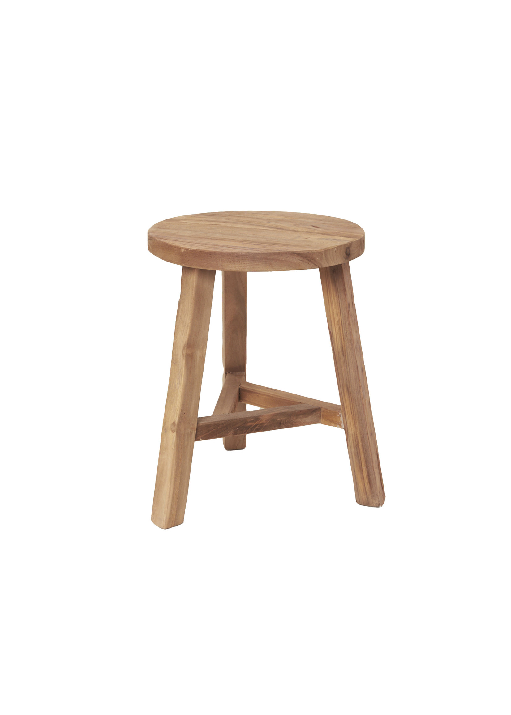 Round Teak Stool