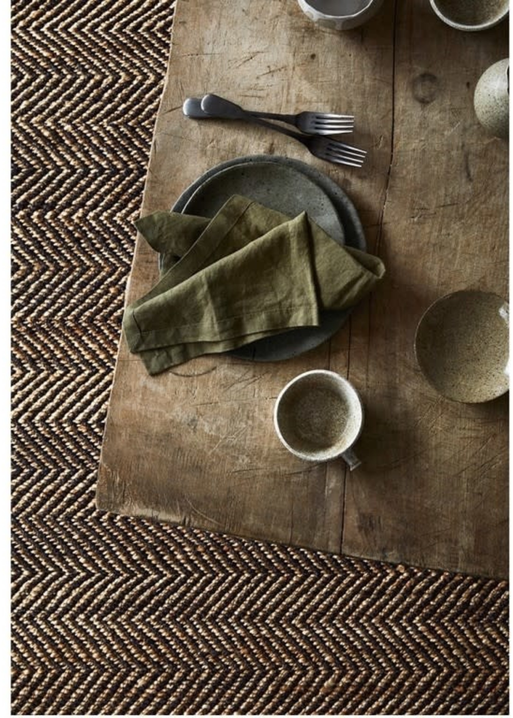 Serengeti Rug - Charcoal & Natural