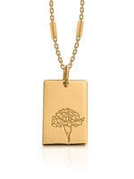 BIANKO Birth Flower Necklace January / Carnation