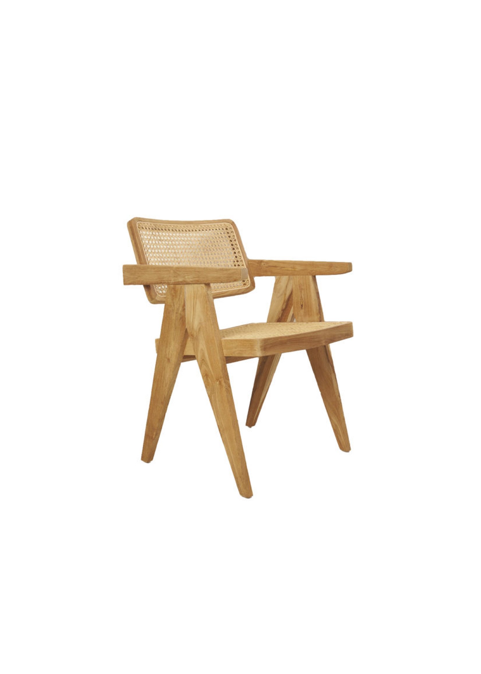 Leos Teak & Rattan Dining Chair