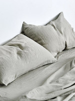 Linen Fitted Sheet in Stone