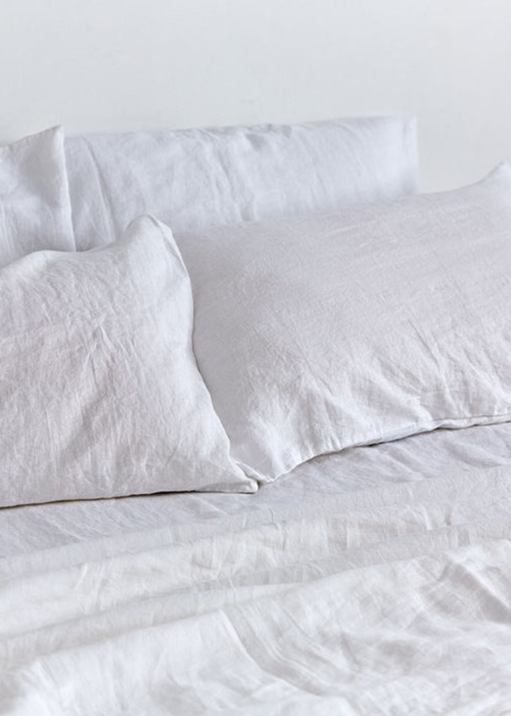 Linen Flat Sheet in White