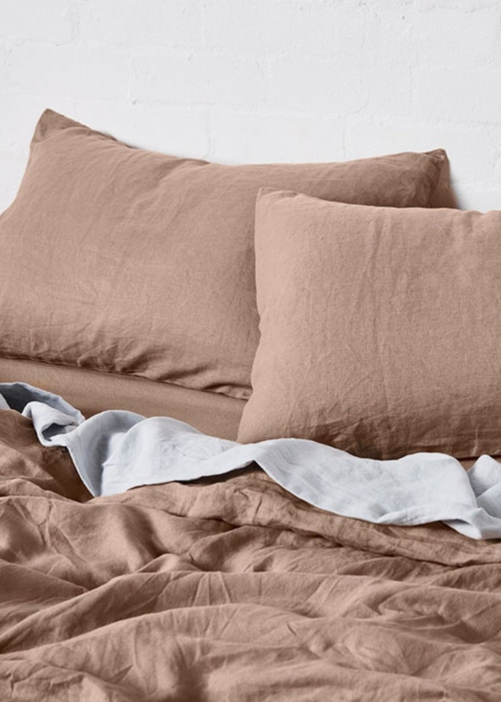 Linen Duvet in Chestnut