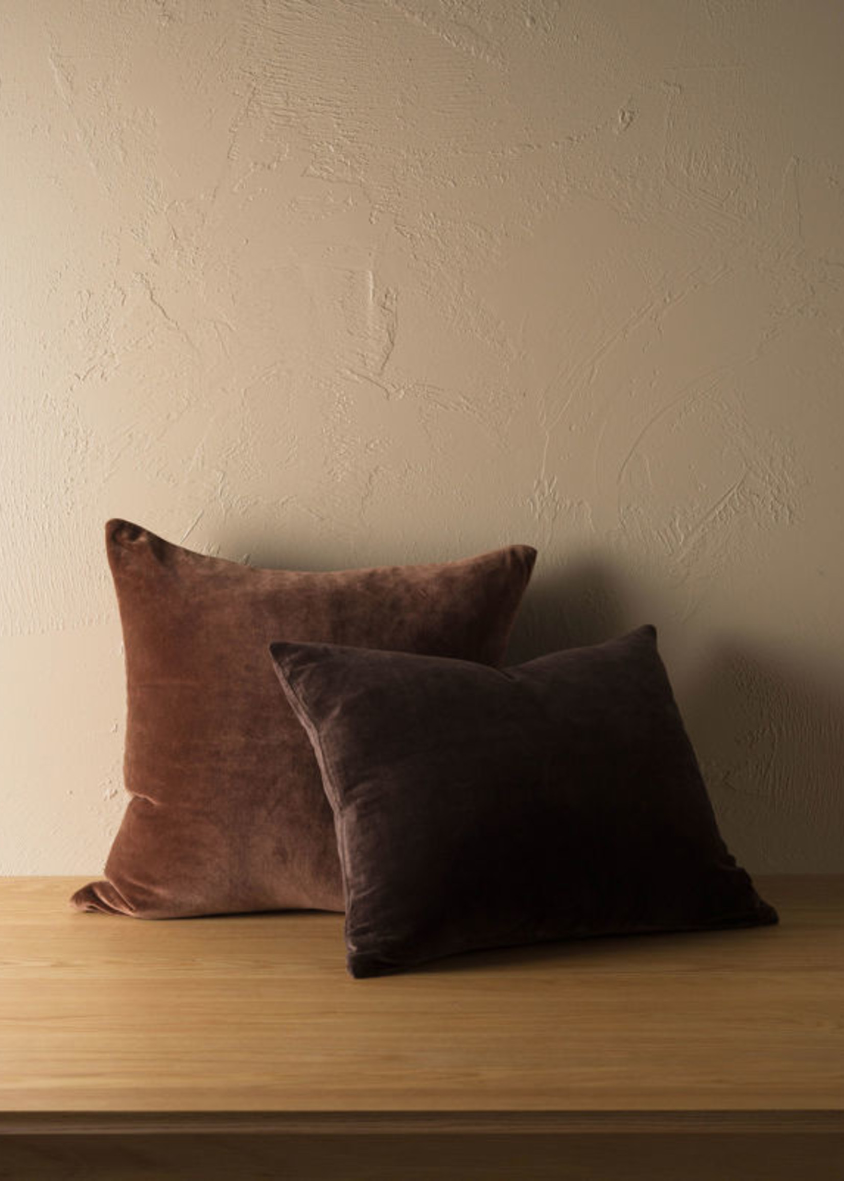 Cotton Velvet Cushion Henna 55x45cm