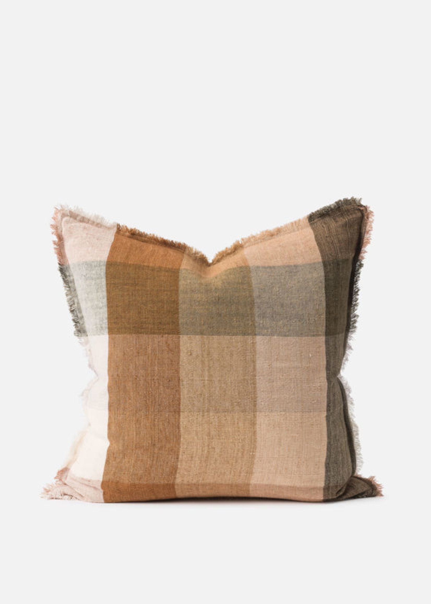 Casa Linen Cushion Cover Pickle/Multi 55x55cm