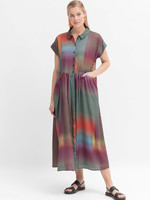 ELK Limma Shirt Dress Olive Vissen Print