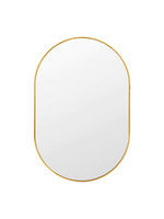 Bjorn Oval Mirror Brass