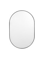 Bjorn Oval Mirror Black