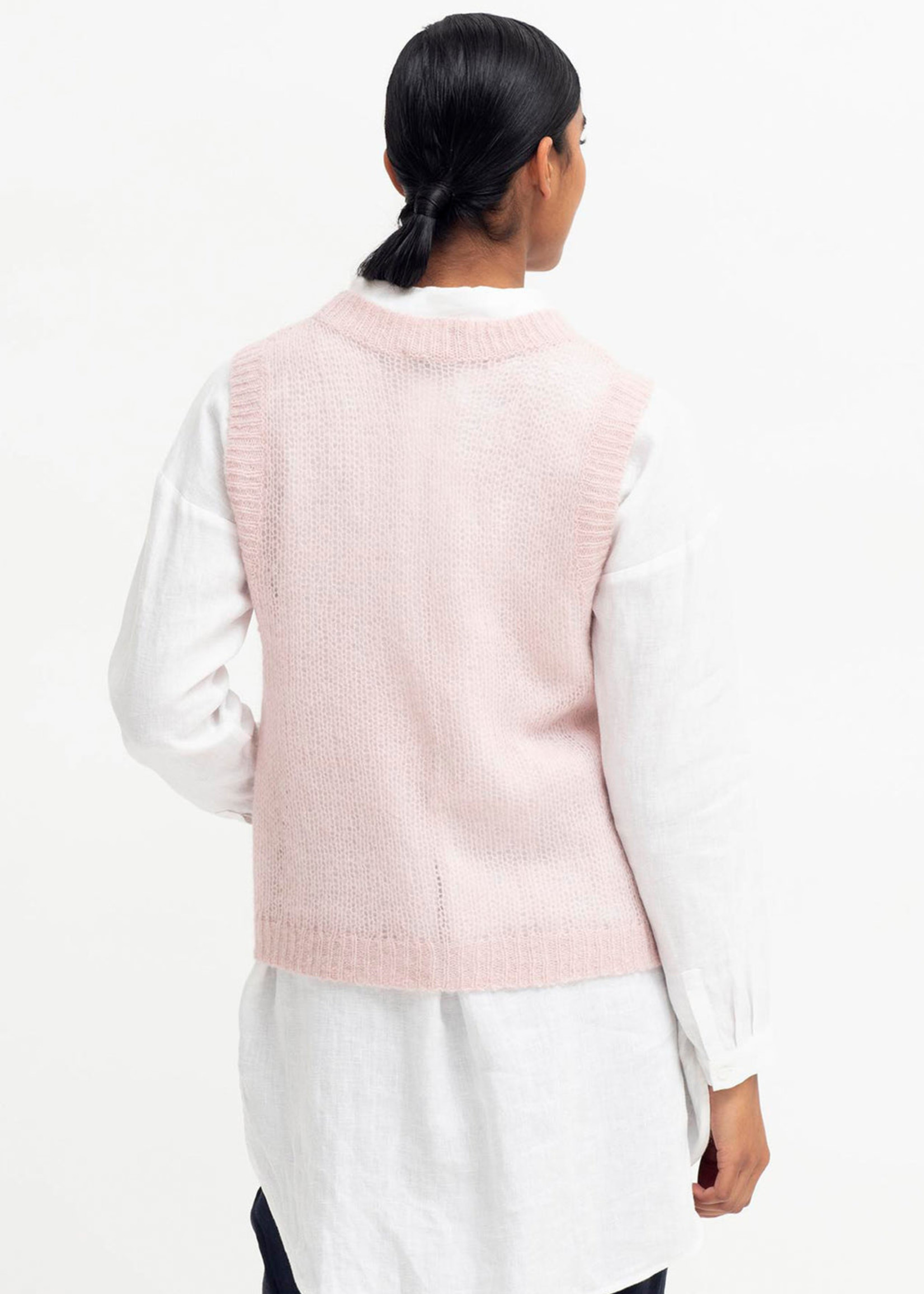 Stropp Knit Vest Blush Pink