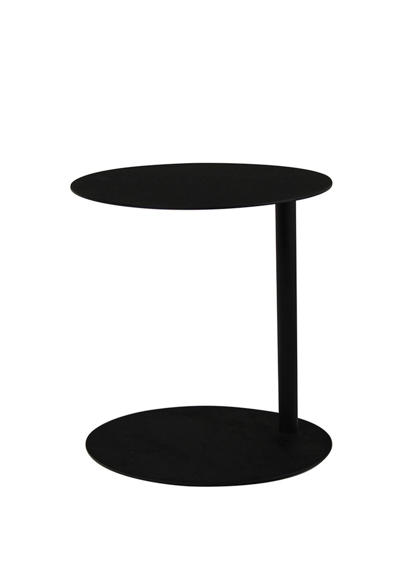 Samera Round Side Table in Black
