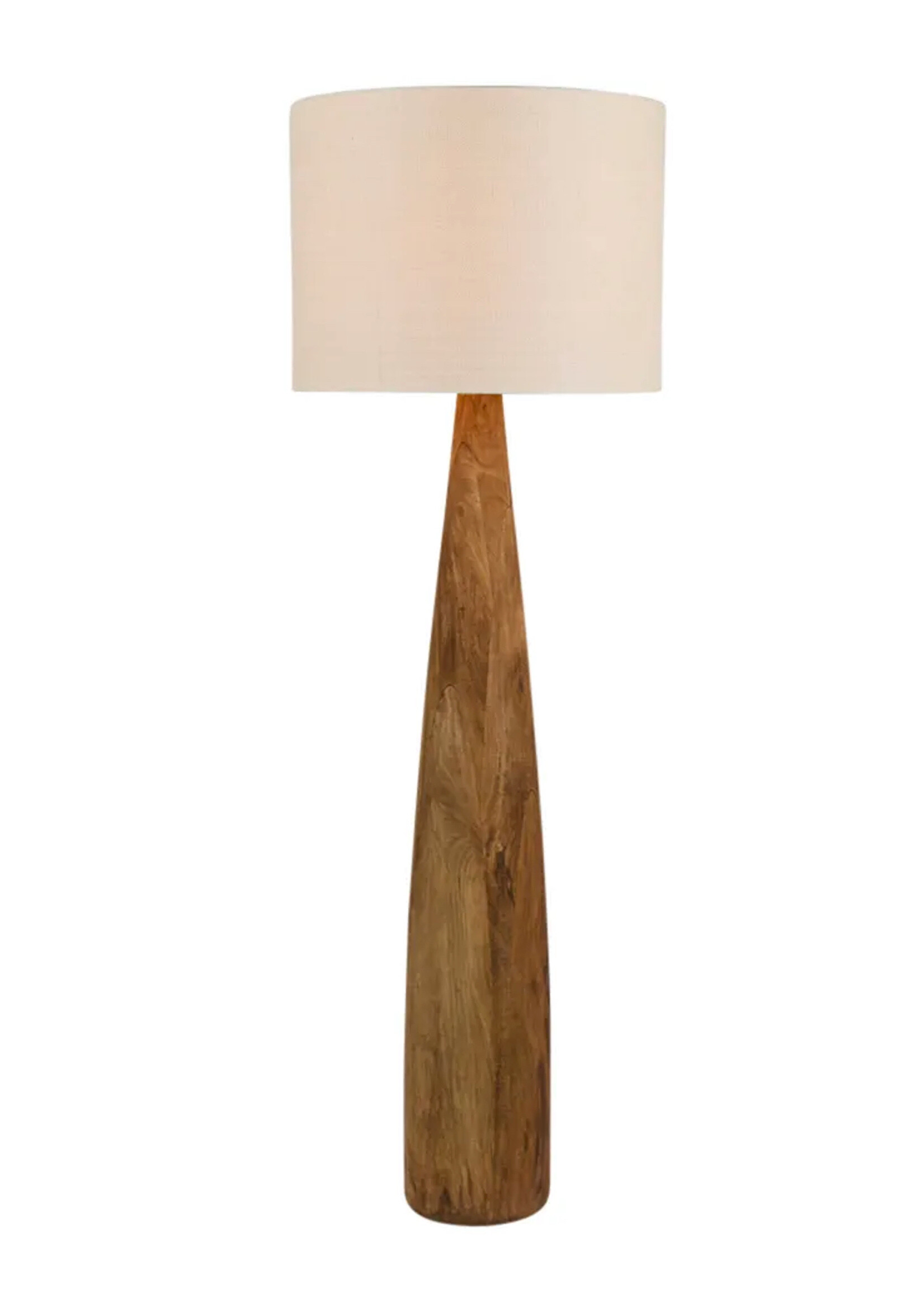 Samson Floor Lamp with Natural Linen Shade