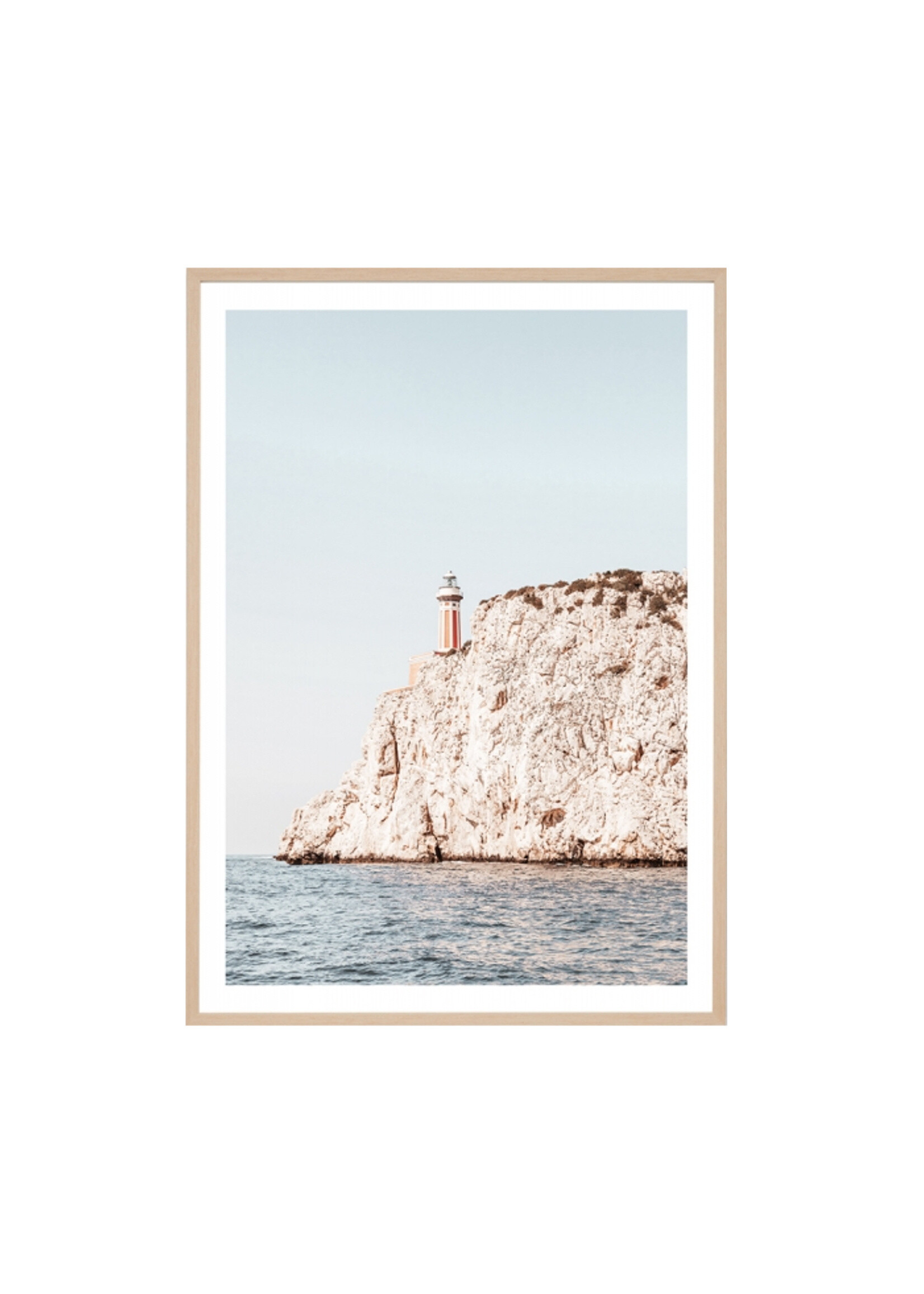 Capri Island Cliff Framed Print