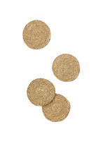 Woven Coasters Natural S/4