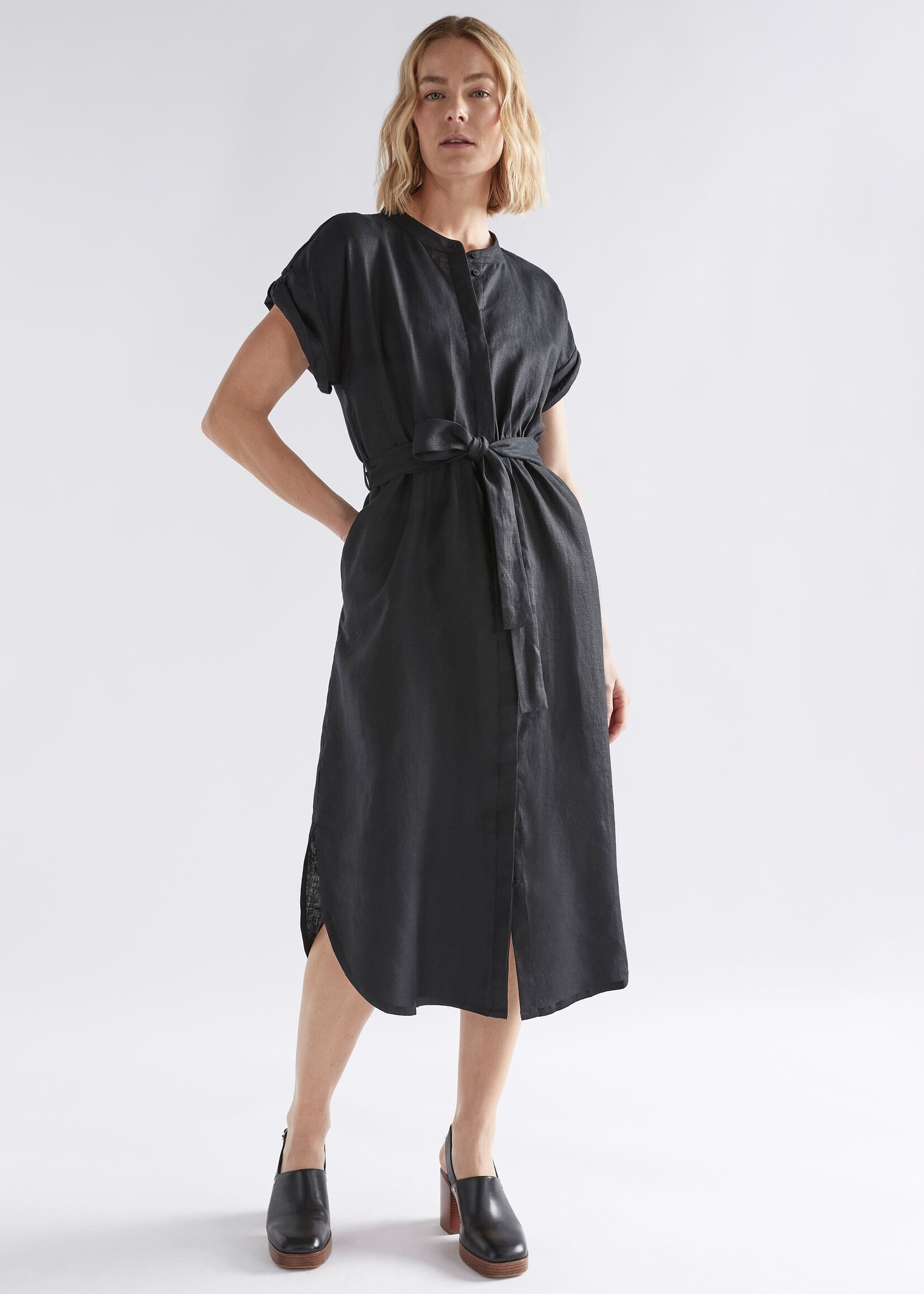 Neza Shirt Dress Black